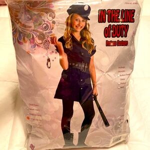 NIB w/o tag Preteen Halloween In the lLine of Duty costume, size L (10-12)